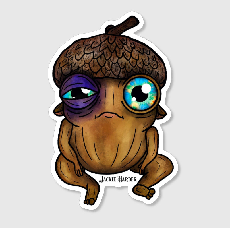 Avery the Acorn Sprite Sticker