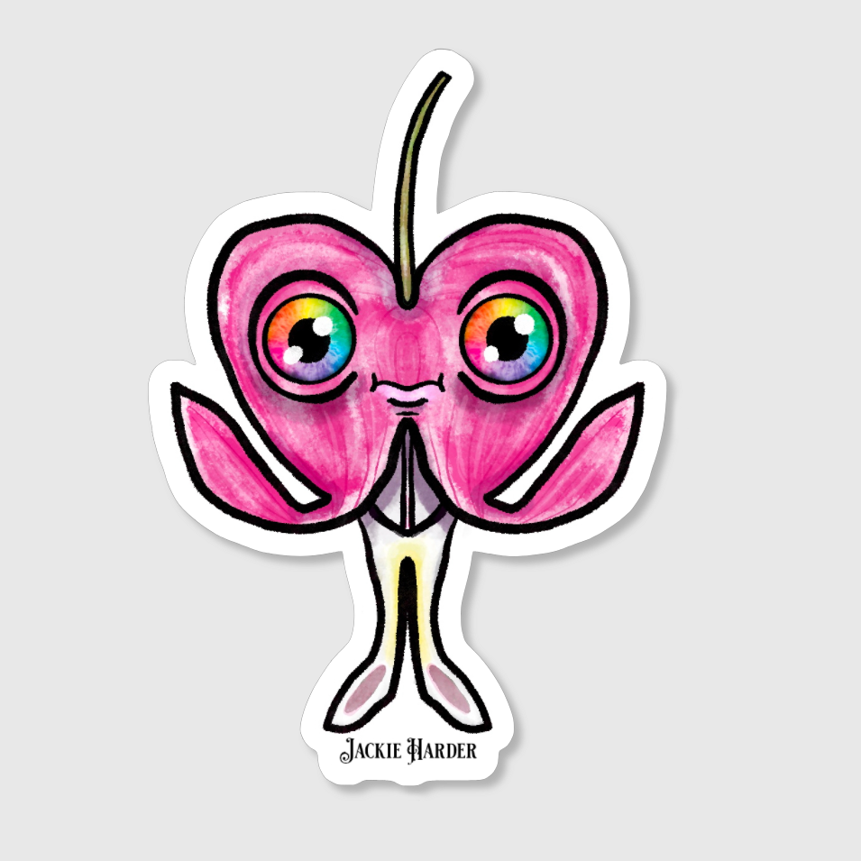 Harty the Bleeding Heart Faerie Sticker