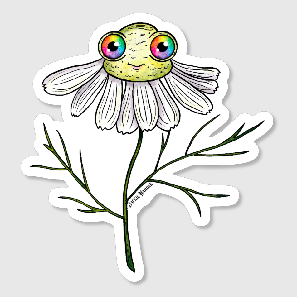 Chamy the Chamomile Faerie Sticker