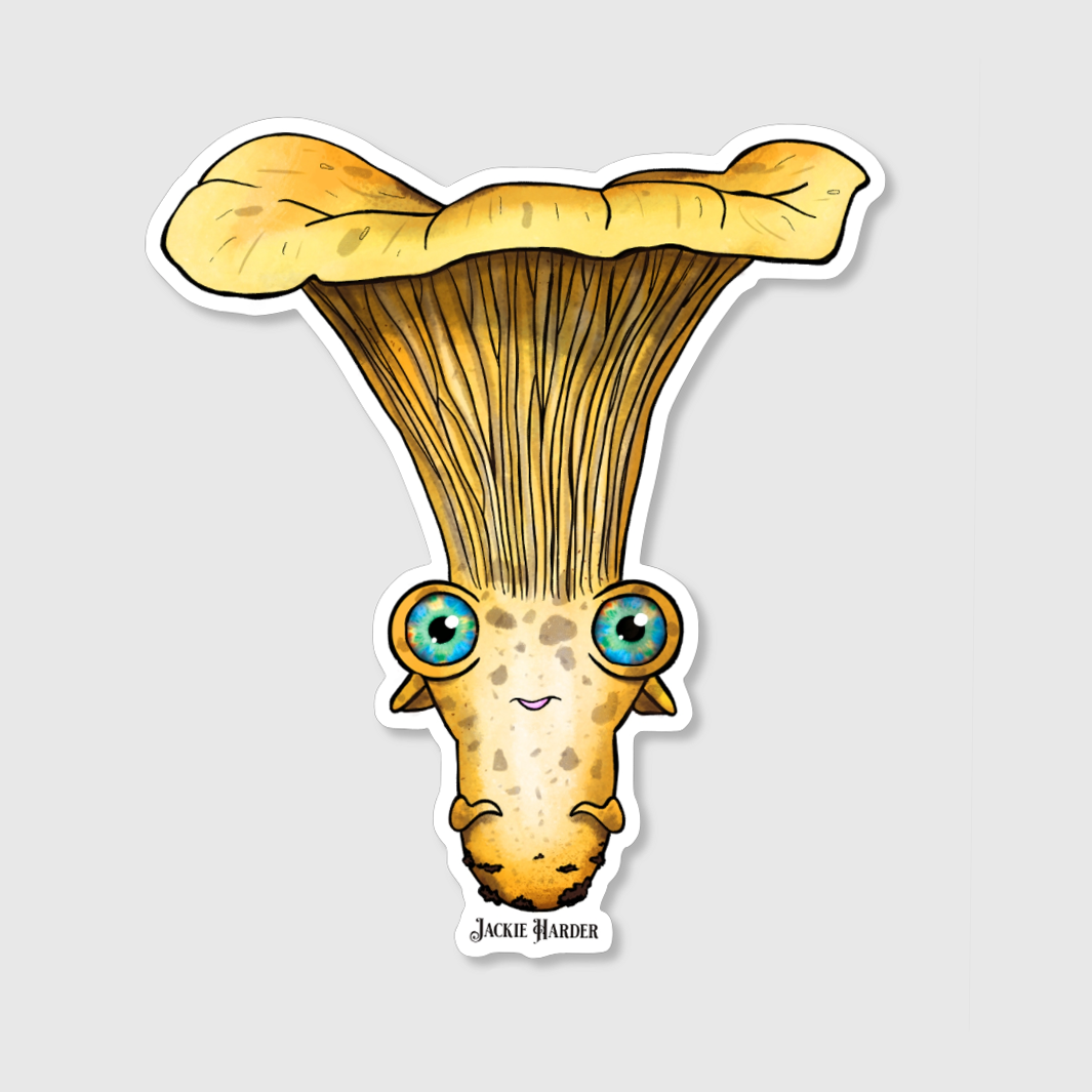 Chantrell the Chanterelle Mushling Sticker