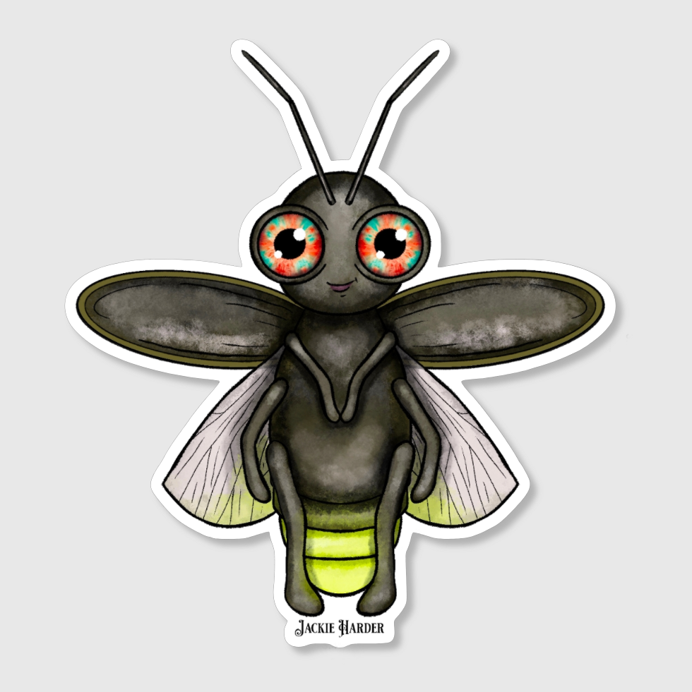 Fior the Firefly Faerie Sticker