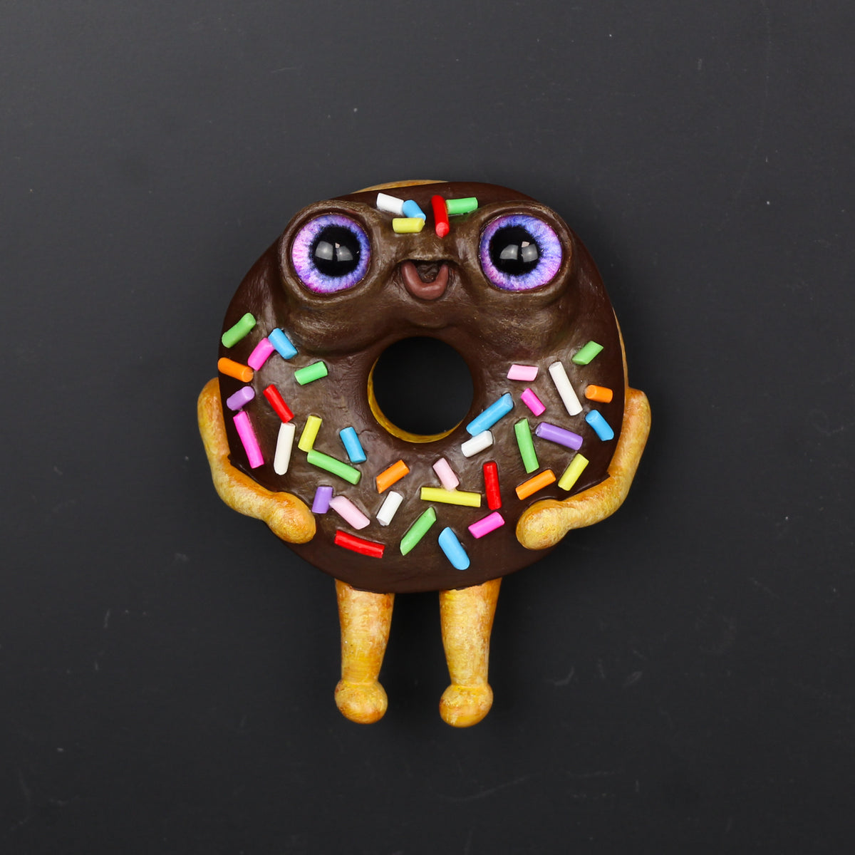 Chocolate Frosted Donut Magnet