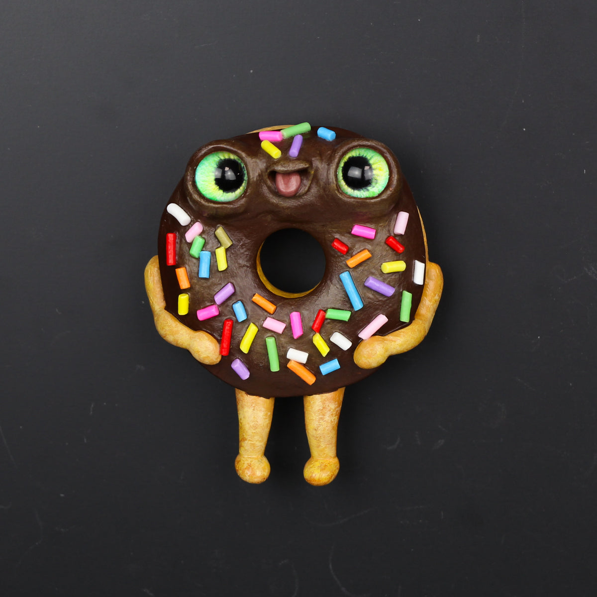 Chocolate Frosted Donut Magnet