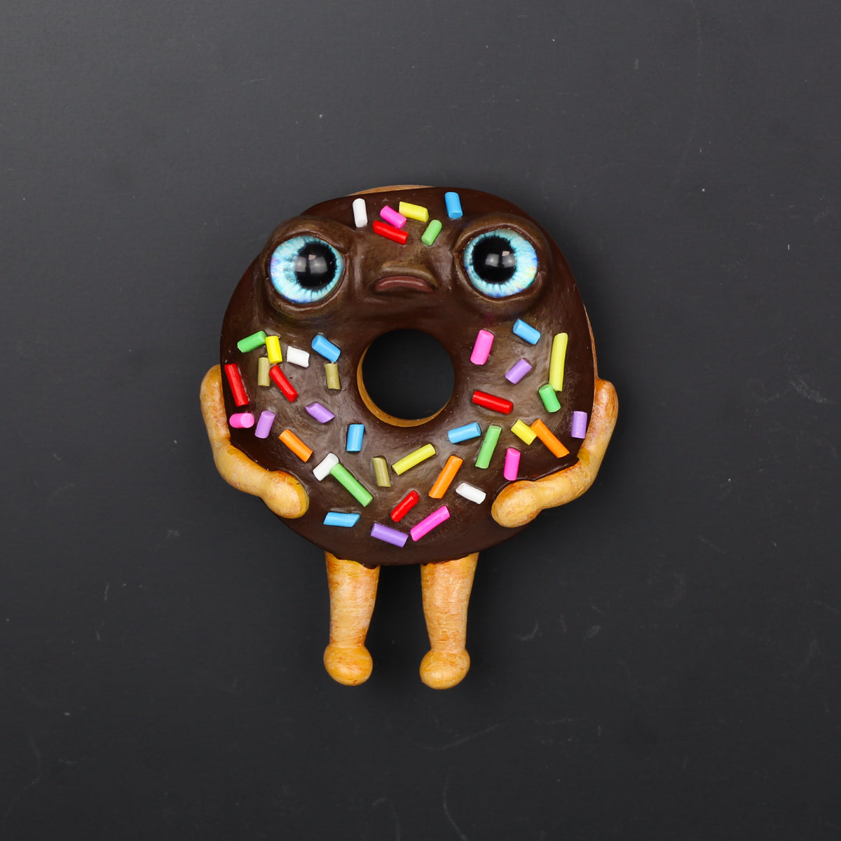 Chocolate Frosted Donut Magnet