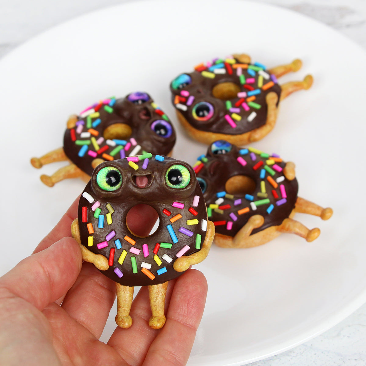 Chocolate Frosted Donut Magnet