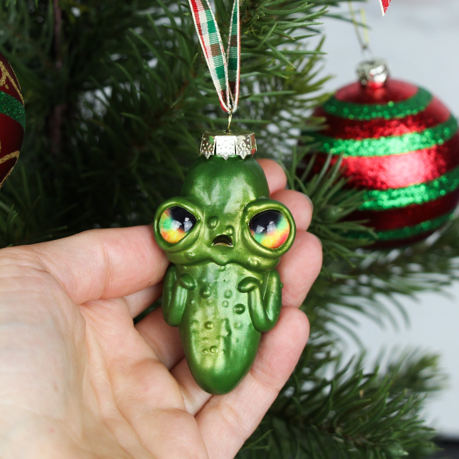 Scrooge the Enchanted Pickle Ornament – Jackie Harder Art
