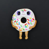 Vanilla Frosted Donut Magnet