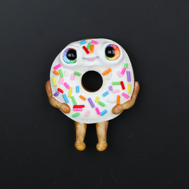 Vanilla Frosted Donut Magnet
