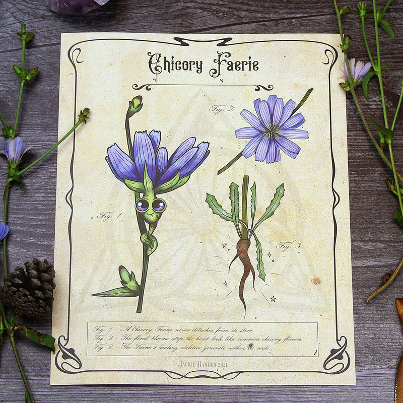 Chicory Faerie Art Print
