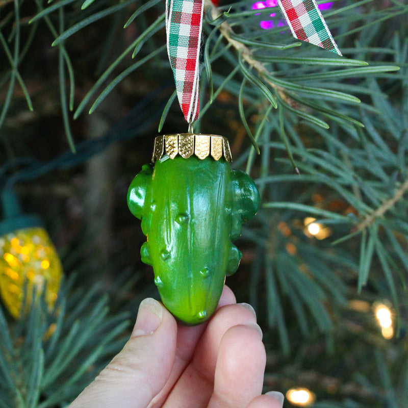 Crickle the Enchanted Pickle Ornament