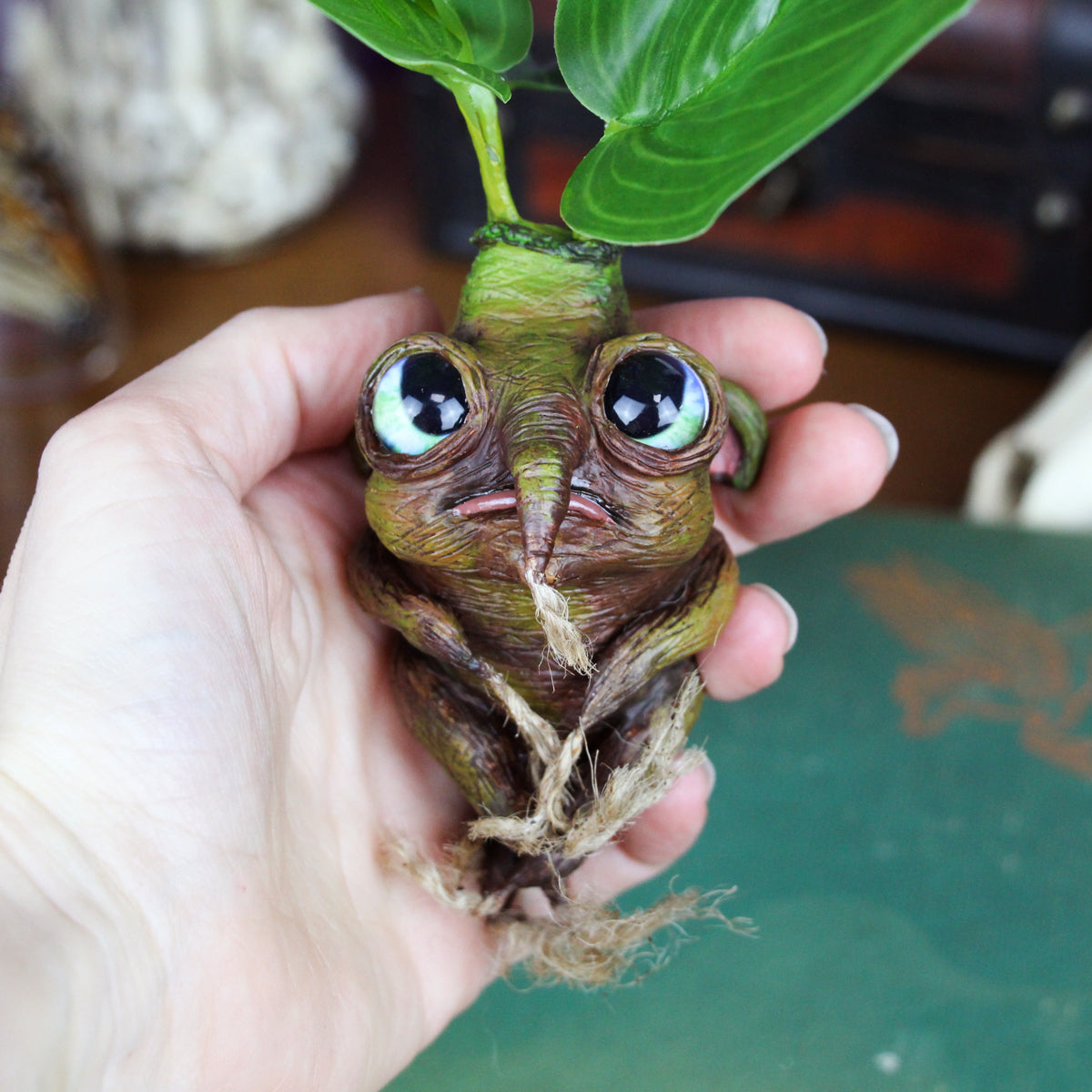 Ooak mandrake roots and other plants in polymer clay -  Portugal