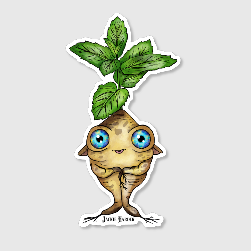 Pipey the Peppermint Seedling Sticker